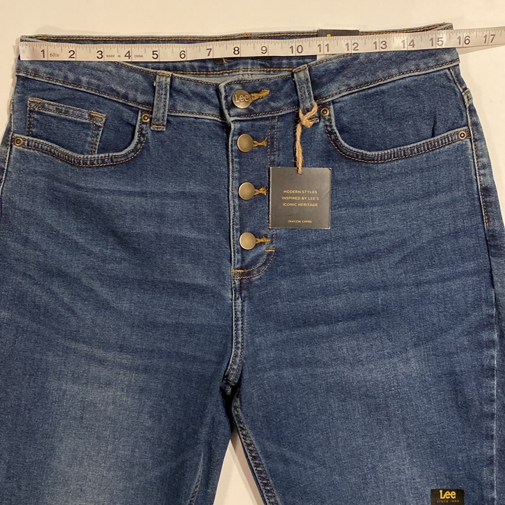 Lee SZ 12 High Rise Cropped Boot Cut Denim Jeans New D5 - Picture 11 of 15